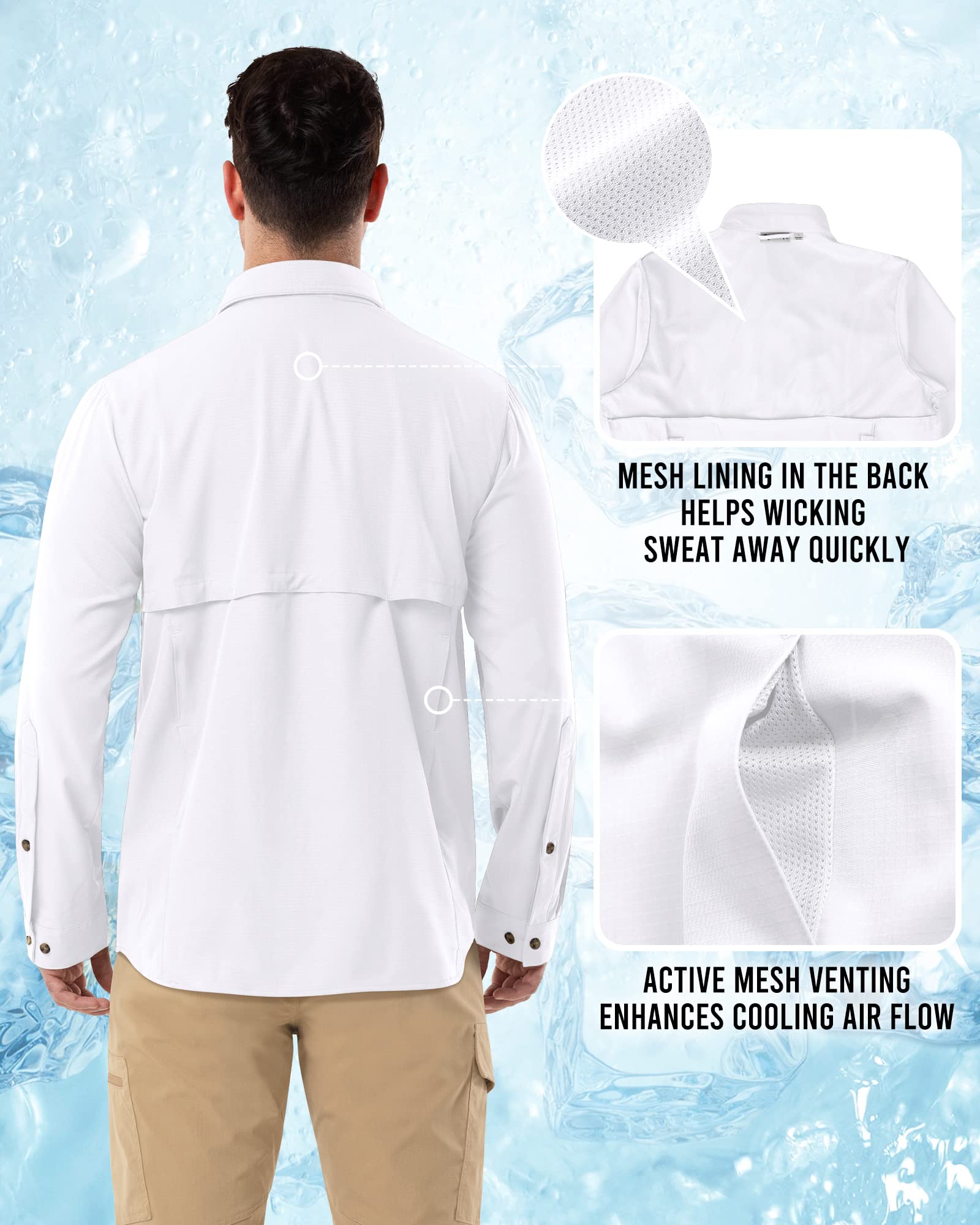 Outdoor Ventures Informal Camisa Abotonada para Hombre