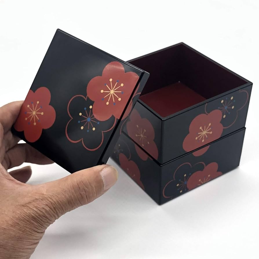 Amazon｜宮本産業 角小重 福梅 黒｜重箱 オンライン通販