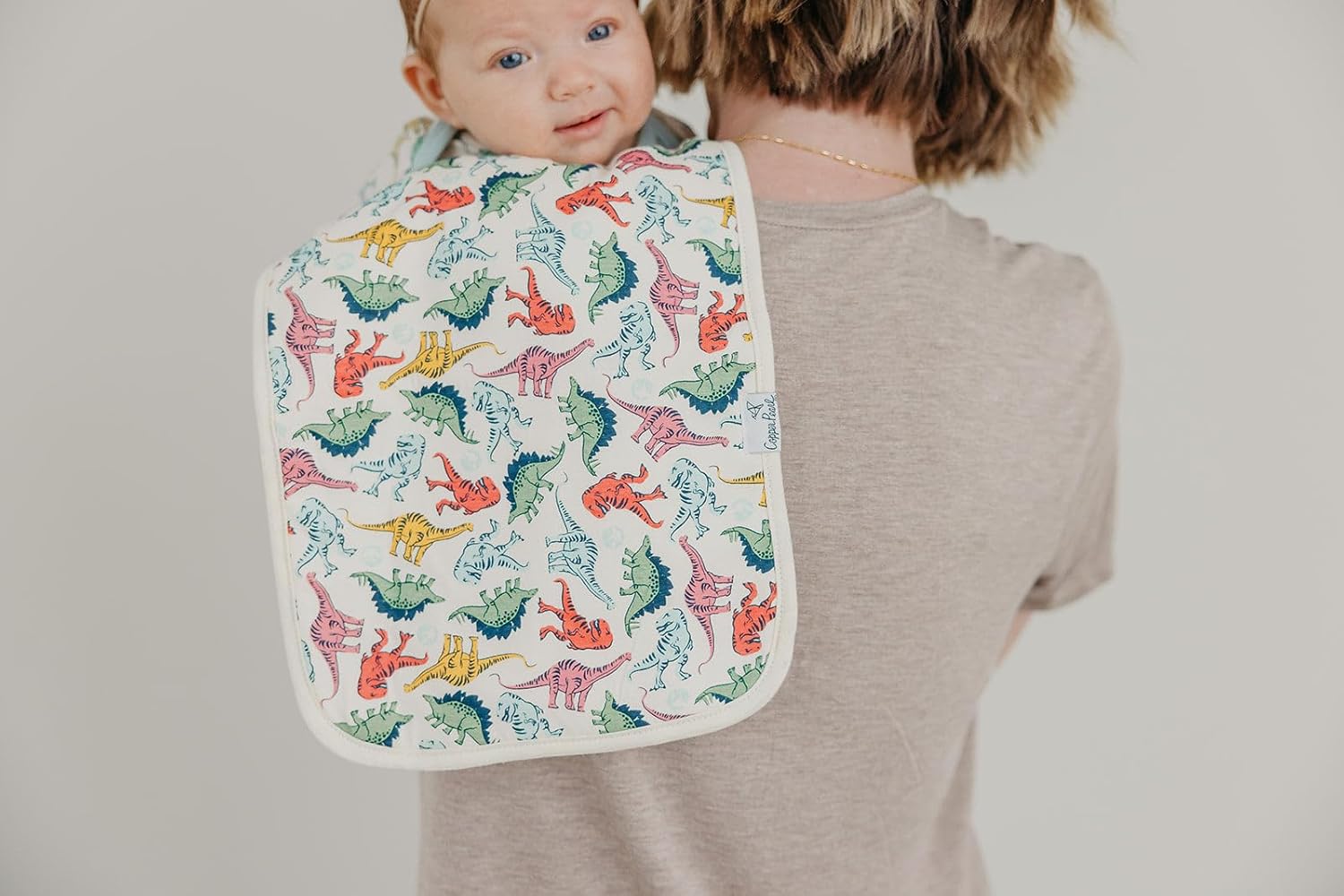 Copper Pearl Baby Burp Cloth Large 21''x10'' Size Premium Absorbent Triple Layer 3-Pack Gift Set Jurassic Park