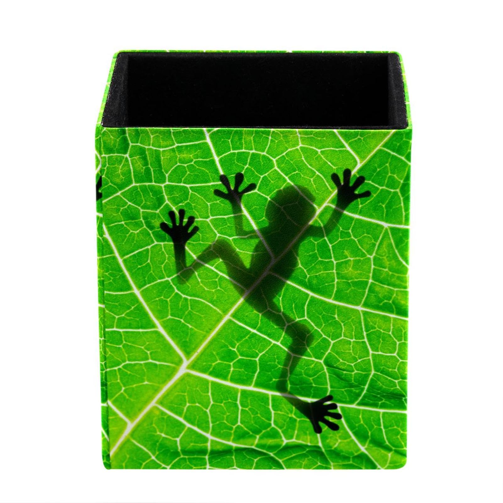 FWJZDSP Pencil Holder for Desk, Frog Shadow Pen Holder Organizer, Pen Holder for Your Desktop Office Supplies Storage Organizer