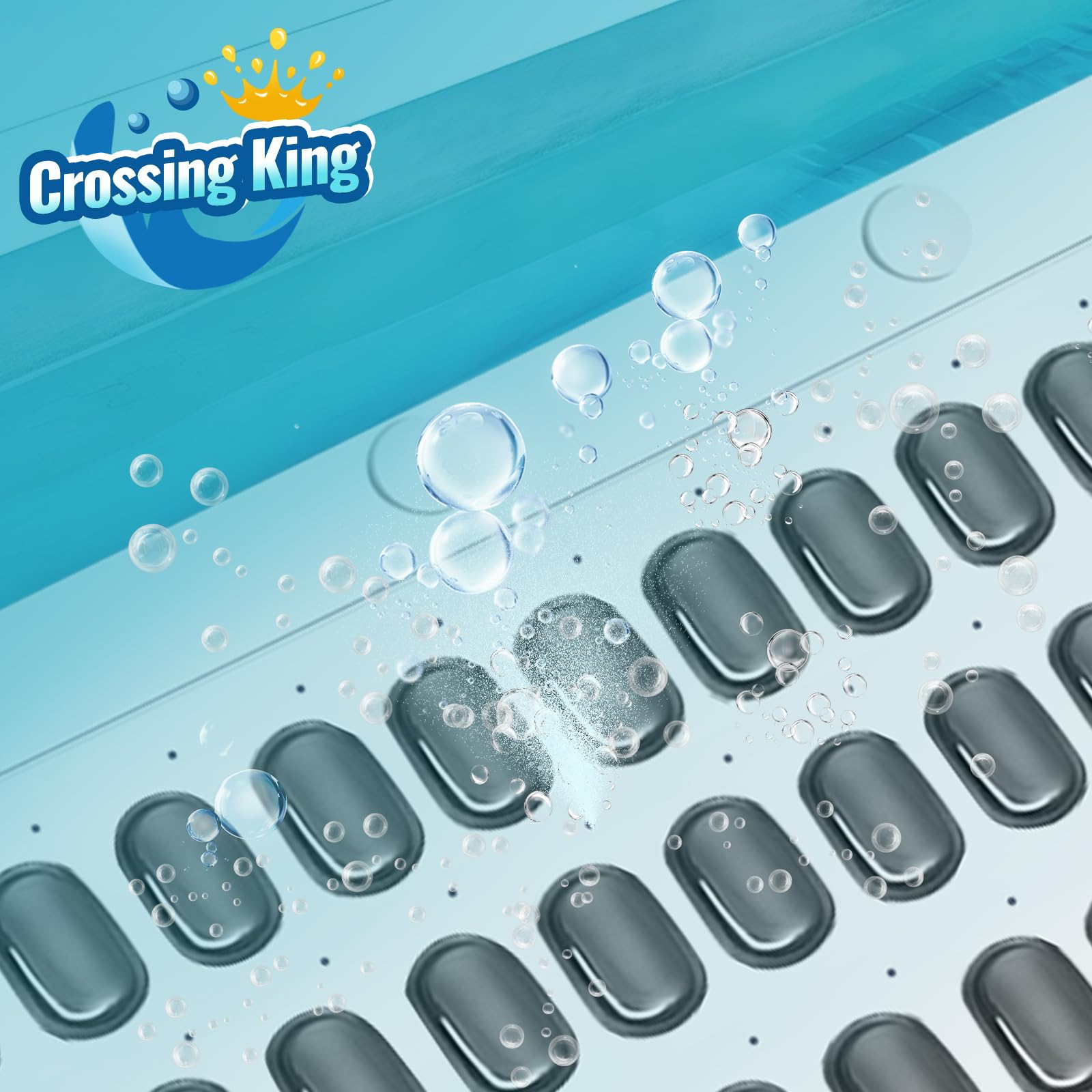 Crossing King Sprudelmatte Badewanne, Badewanne Spa-Matte Grau