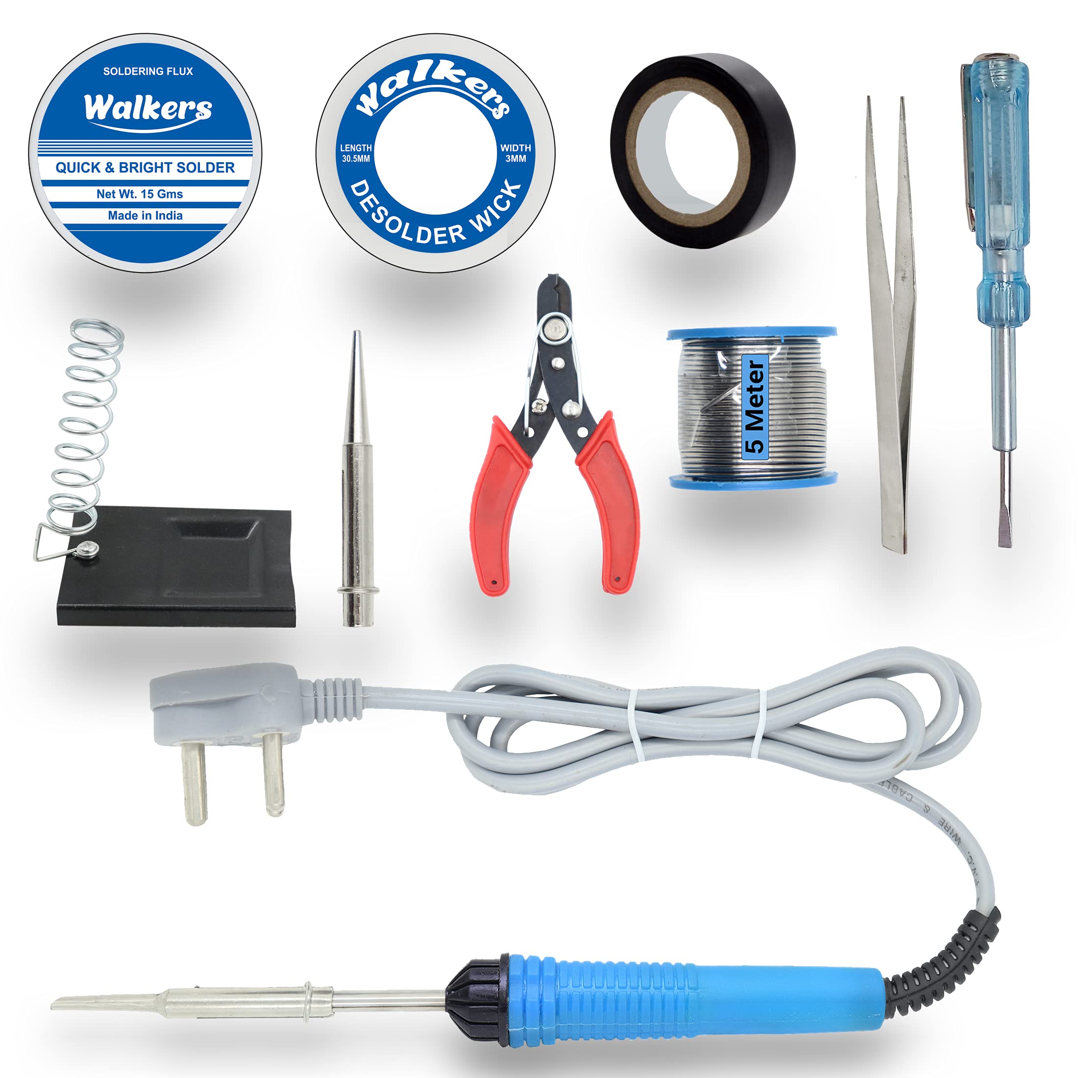 See full amazon price history chart for Walkers Basic 10 in 1 Mobile Soldering Iron Equipment Tool Machine Combo Kit Set with Flux Paste and Wire 30 W Simple (Flat, Pointed Tip) Walkers Basic 10 in 1 Mobile Soldering Iron Equipment Tool Machine Combo Kit Set with Flux Paste and Wire 30 W Simple (Flat, Pointed Tip) (B09GLVM212) Amazon Price History, Amazon Price Tracker