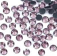 Vista 99 de 1440 piezas de diamantes de imitación termoadhesivos SS20 color púrpura2 con parte posterior plana, gemas de cristal de vidrio para ropa, camisas