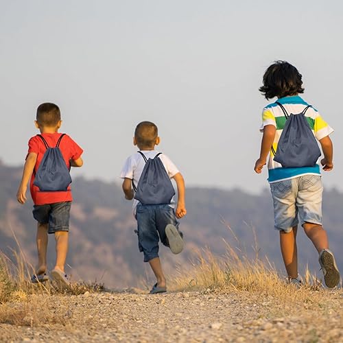 Miniatura 7 de KUUQA Mochila con cordón a granel, bolsas de almacenamiento para deporte, gimnasio, viajes, Gris, Viajar