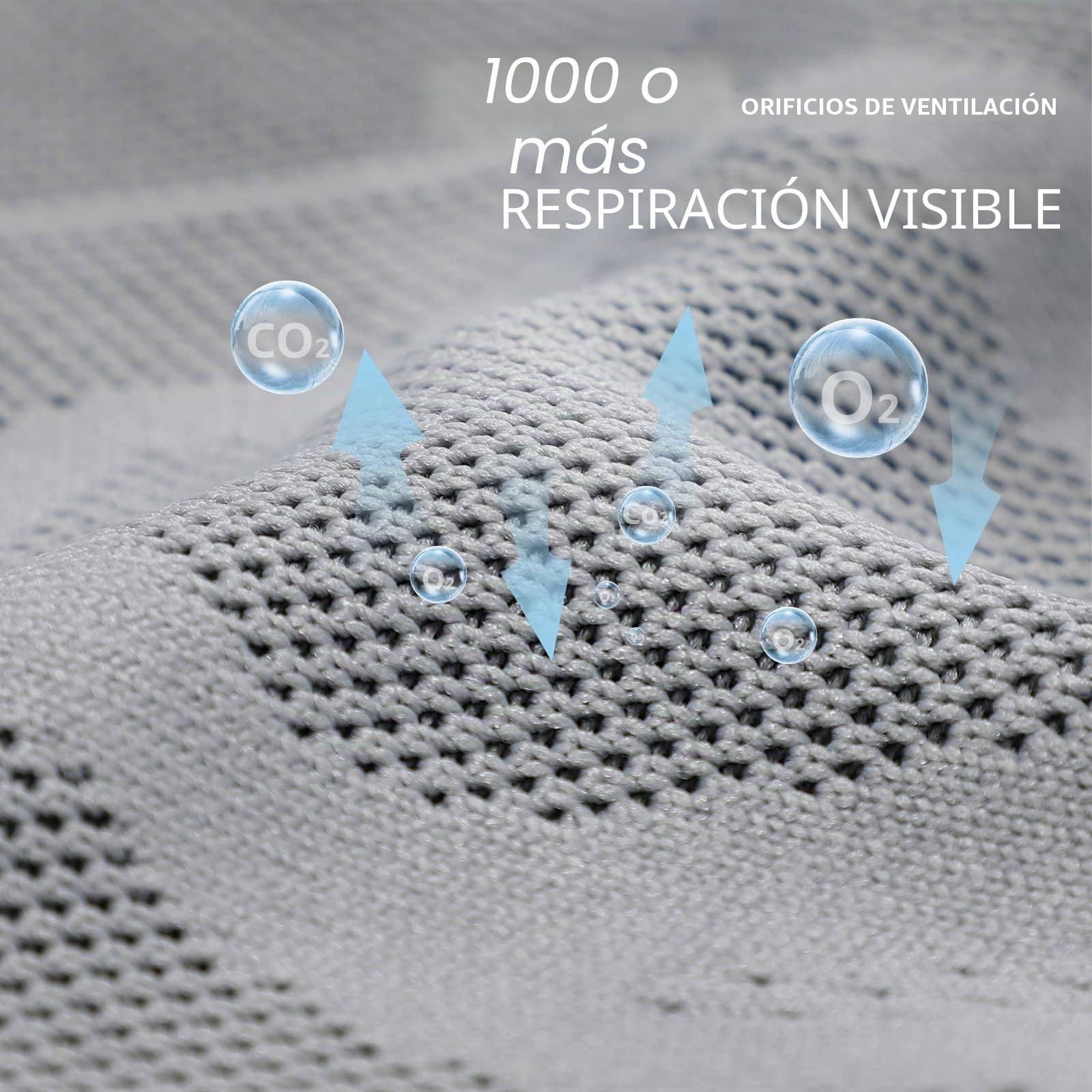 HKR Zapatillas Deportivas Mujer Cómodo Zapatos Ligero Slip-on Malla Casual Tenis Transpirable para Andar Correr Caminar
