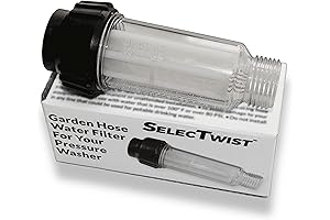 GARDEN HOSE WATER FILTER - With Money-Saving Reusable Strainer