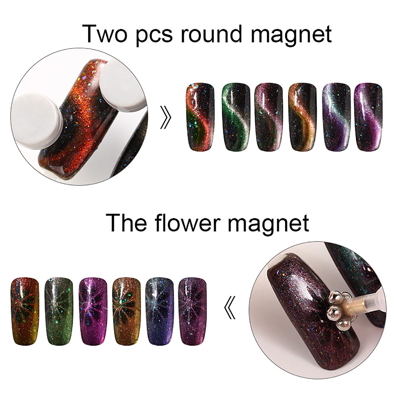22 Colori Cat Eye Magnetic Nail Gel Polish Set UV Gel Varnish Chameleon Soak off Lacquer Smalto Manicure con Decorazioni