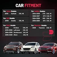 Vista 2 de BDFHYK Paquete de bobinas de encendido UF375 y bujías de iridio 6509 compatibles con Buick Allure Enclave LaCrosse Rendezvous Cadillac CTS SRX Chevy