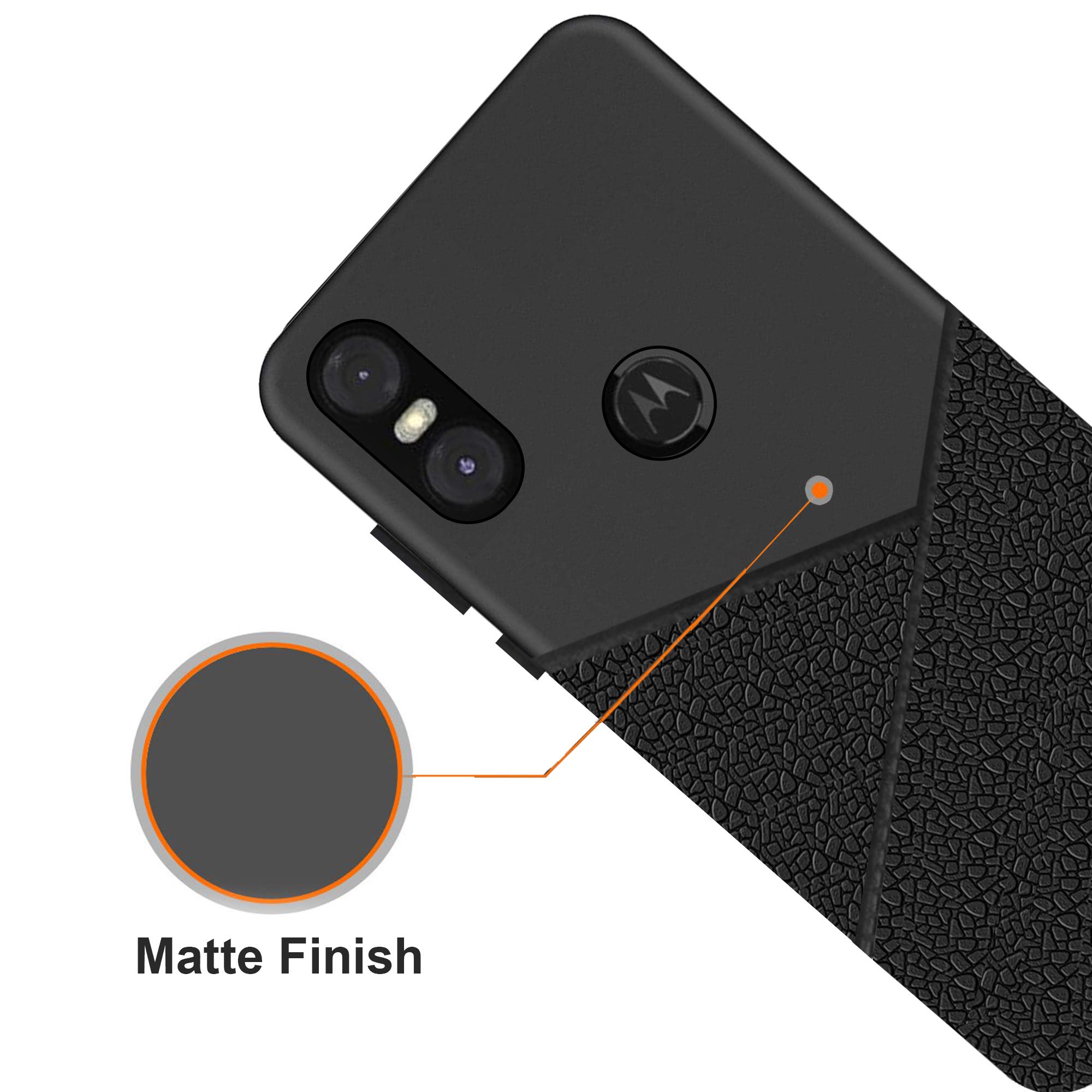 Motorola One Power Case - Matte Black -3