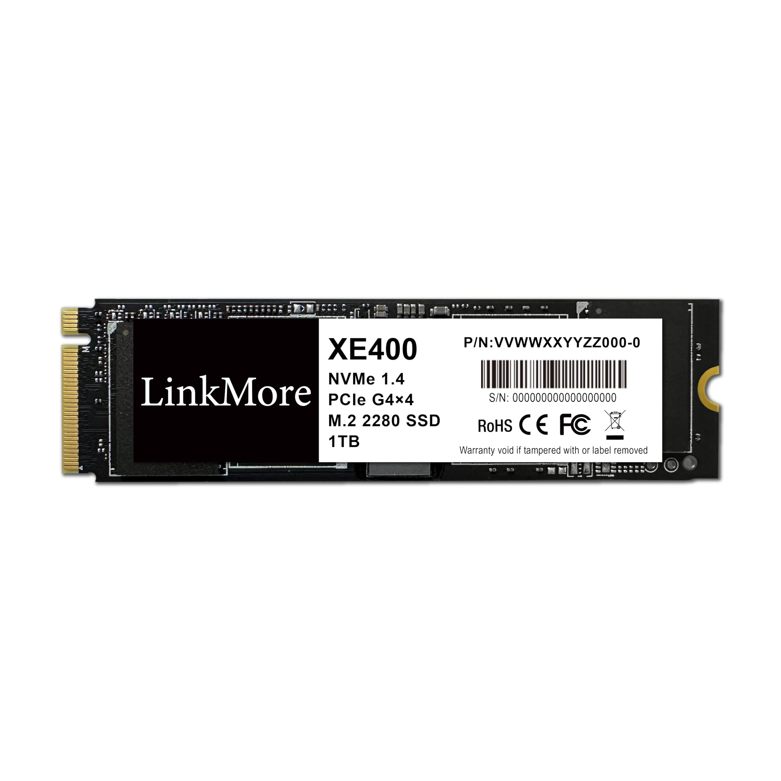 Amazon | LinkMore XE400 1TB M.2 2280 PCIe Gen4x4 NVMe 1.4 SSD