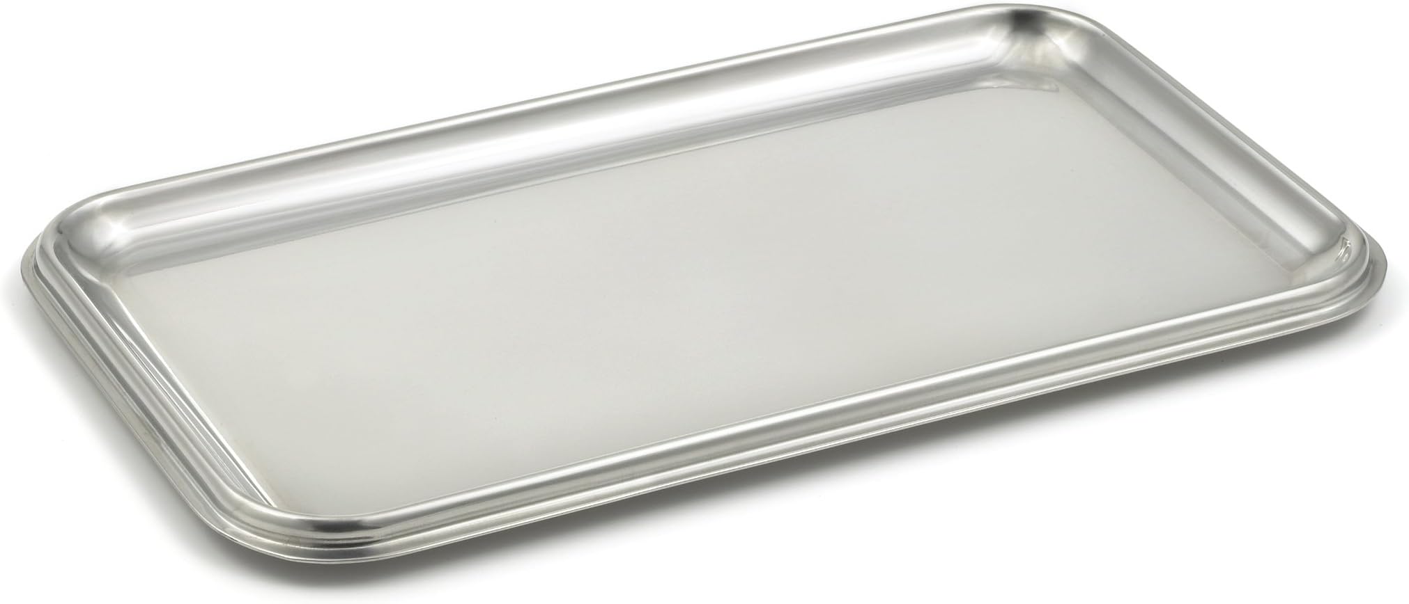 StainlessLUX Brilliant Stainless Steel Small Rectangle Tray - Quality Serveware for Your Home