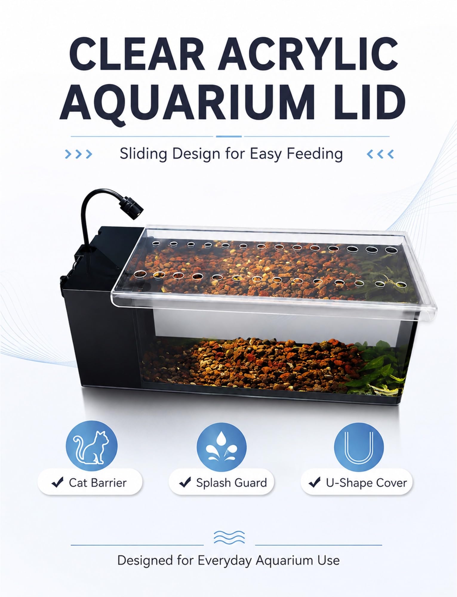 Coperchio per acquario in acrilico