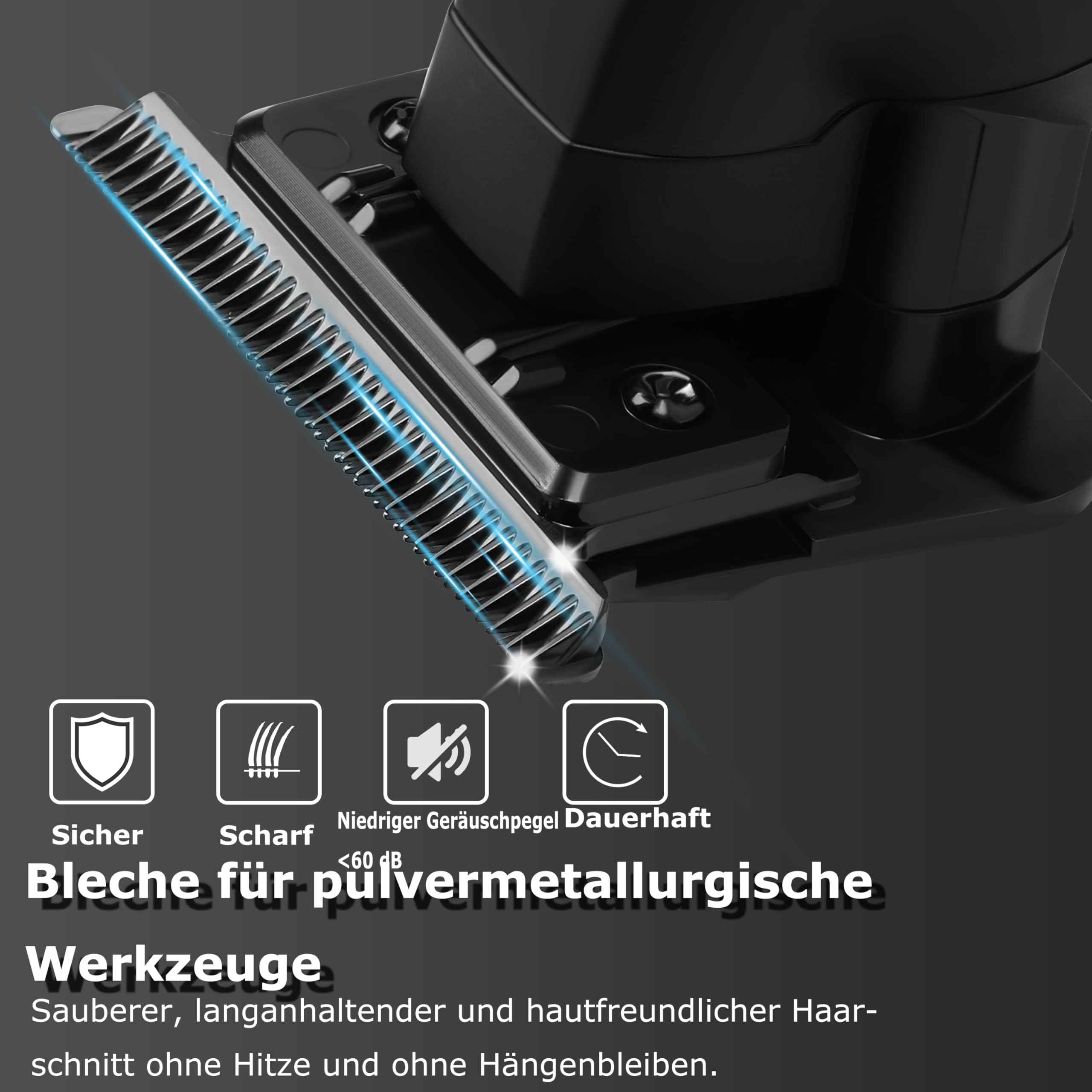 Kemei 2299 Professioneller Haartrimmer für Männer Elektrische Haarschneider, T-Klinge mit Nullabstand, Barttrimmer, Friseur-Haarschneideset, Kabellos und Wiederaufladbar