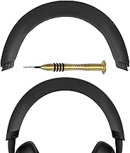 Geekria Protein Leather Headband Pad Compatible with Microsoft Xbox Wireless/Wired, Xbox Stereo 20th Anniversary Special Edition Headphones, Replacement Band Repair Part (Black)