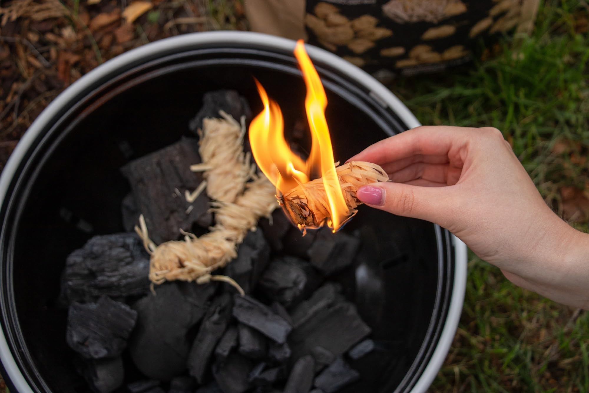 32 Accendifuoco In Lana Di Legno E Cera Vegetale - Per Camino E Barbecue - Foto 7