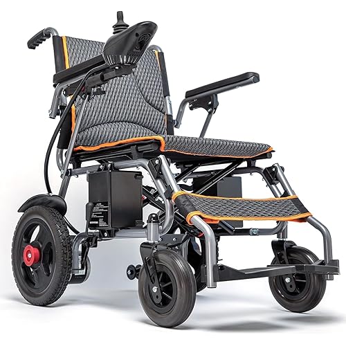 Electric Wheelchairs for Adults, All Terrain Power Wheelchair, Compact Motorized Wheelchair for Seniors, Long Travel Range, 500W Dual Motors Powerful, 12 Inch Big Wheels