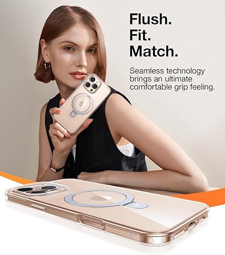 Vista 66 de TORRAS Funda Ostand ultra magnética para iPhone 15 Pro [compatible con MagSafe] [soporte resistente y soporte de anillo] grado mil, a prueba