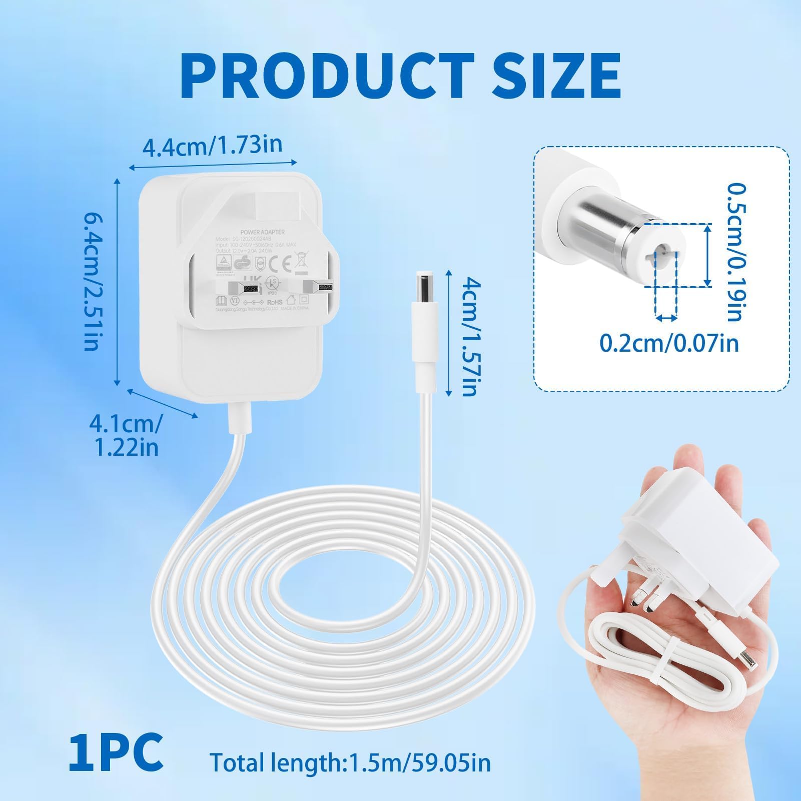 12V Power Adapter Compatible With BT-Openreach ONT Openreach