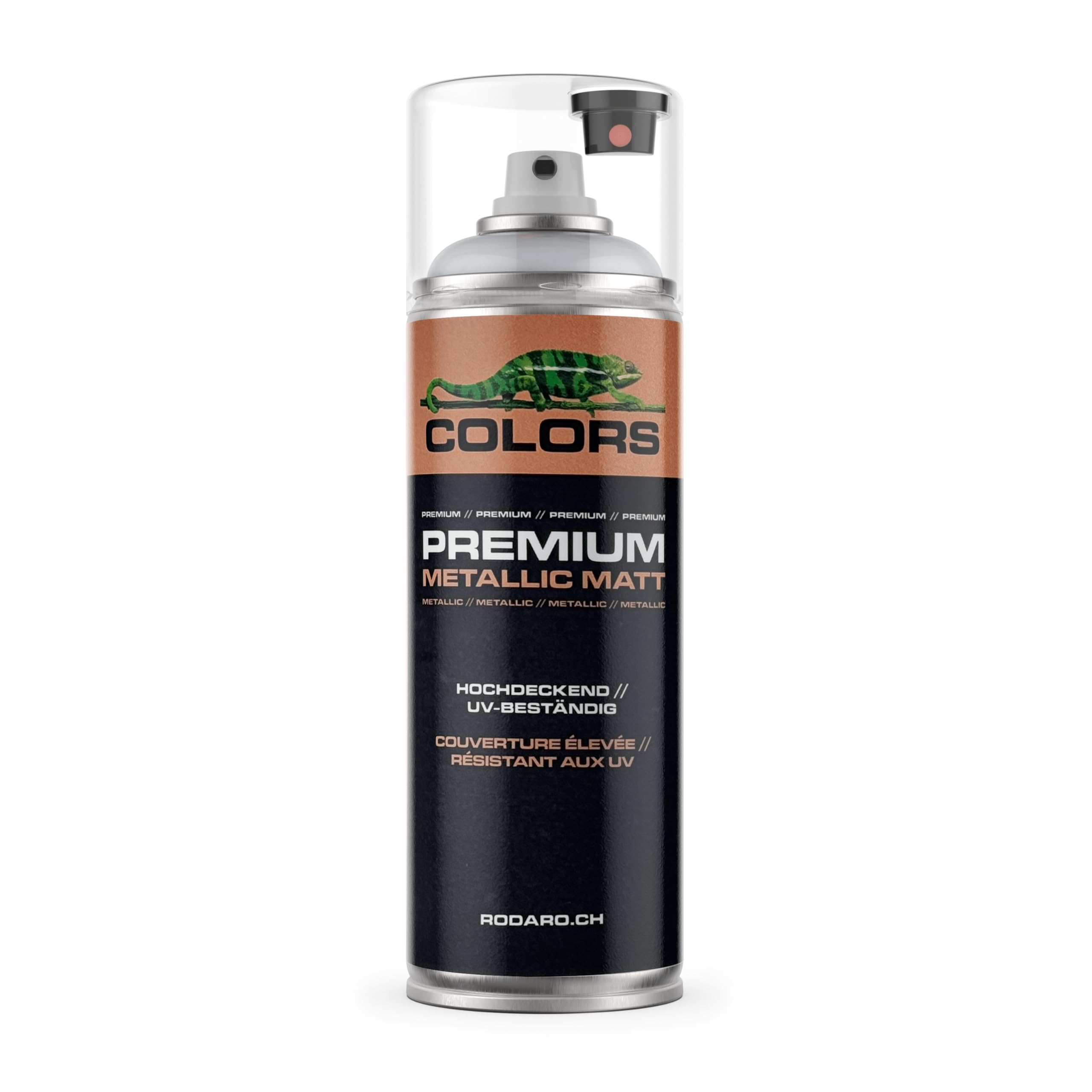 COLORS Sprühlack - 400ml Spraydose - Sprühfarbe für alle Oberflächen, Innen und Aussenbereich, Tolle Deckkraft | Metallic Silber Matt