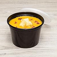 Vista 54 de Karat [24oz - 240 ct] Contenedores redondos moldeados por inyección de PP transparentes con tapas