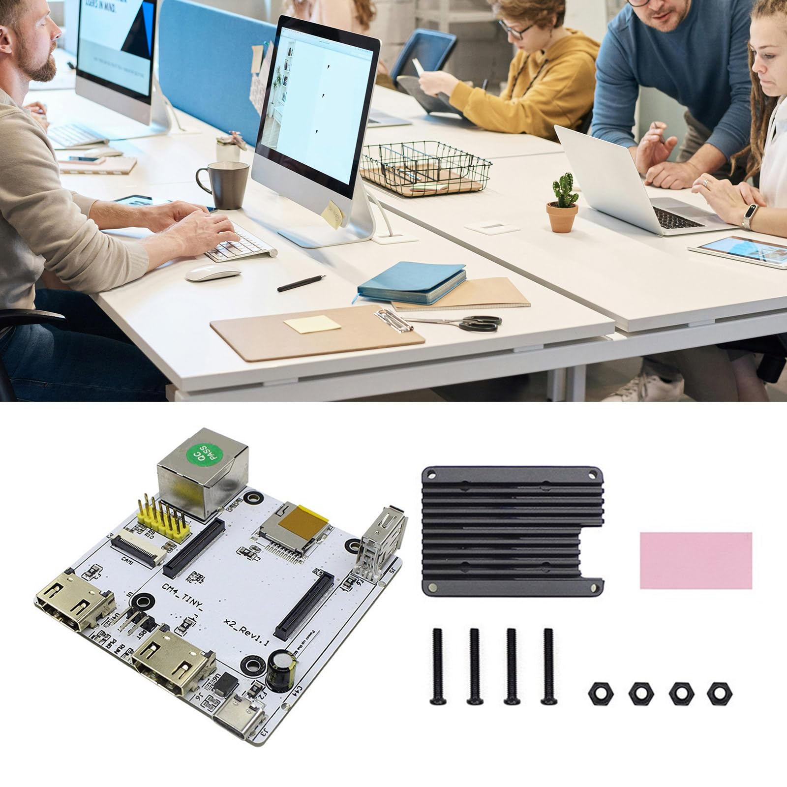 Scheda portante CM4 con GPIO a 40 Pin, interfacce Fotocamera e connettività LCD Estensione Intestazione GPIO
