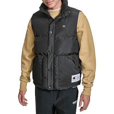 Champion Mens Puffer Vest With Logo