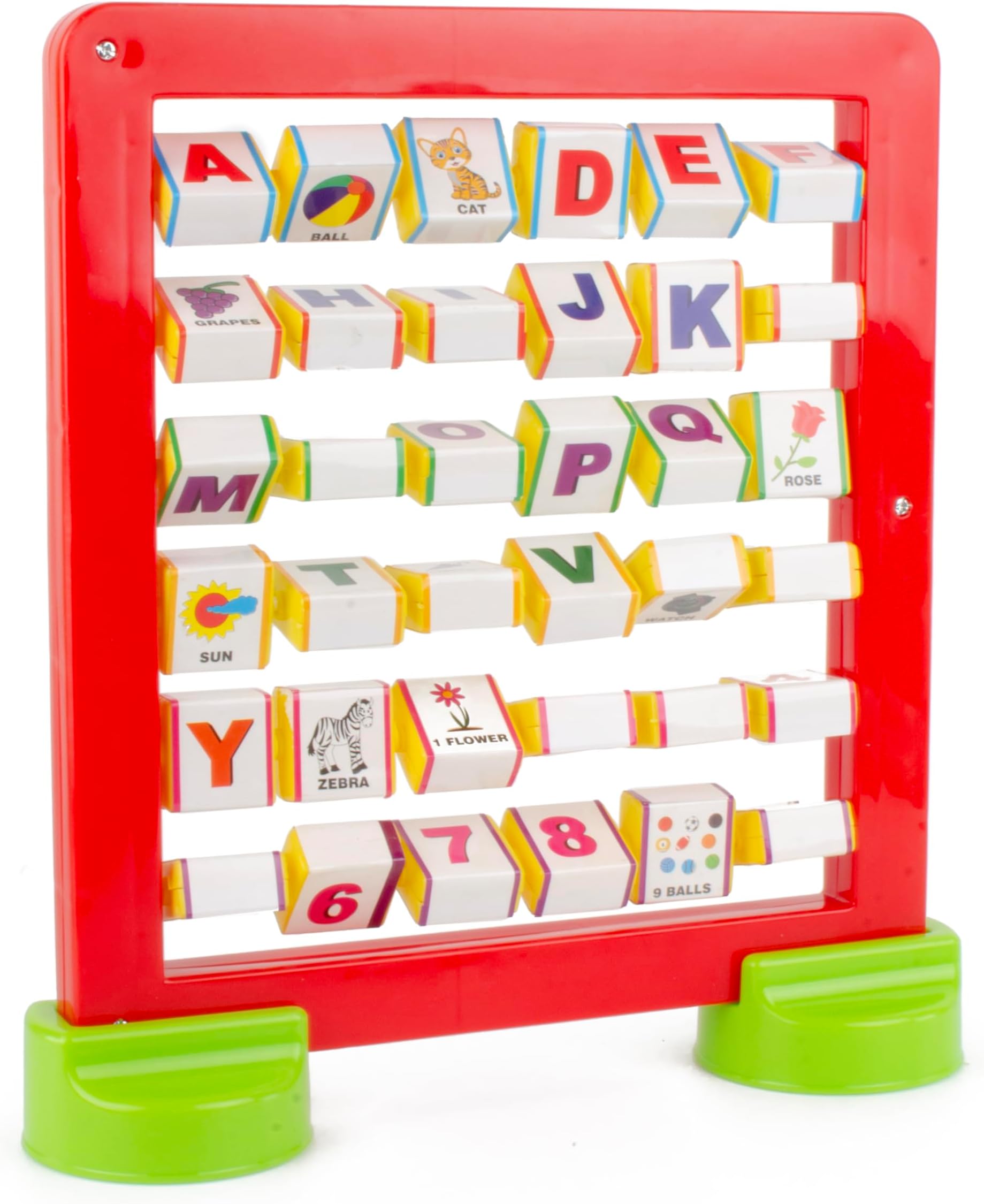 Toy Fun Educational Alphabet Frame DX for Kids 3 Years and Above, Multicolour (Colour May Vary).