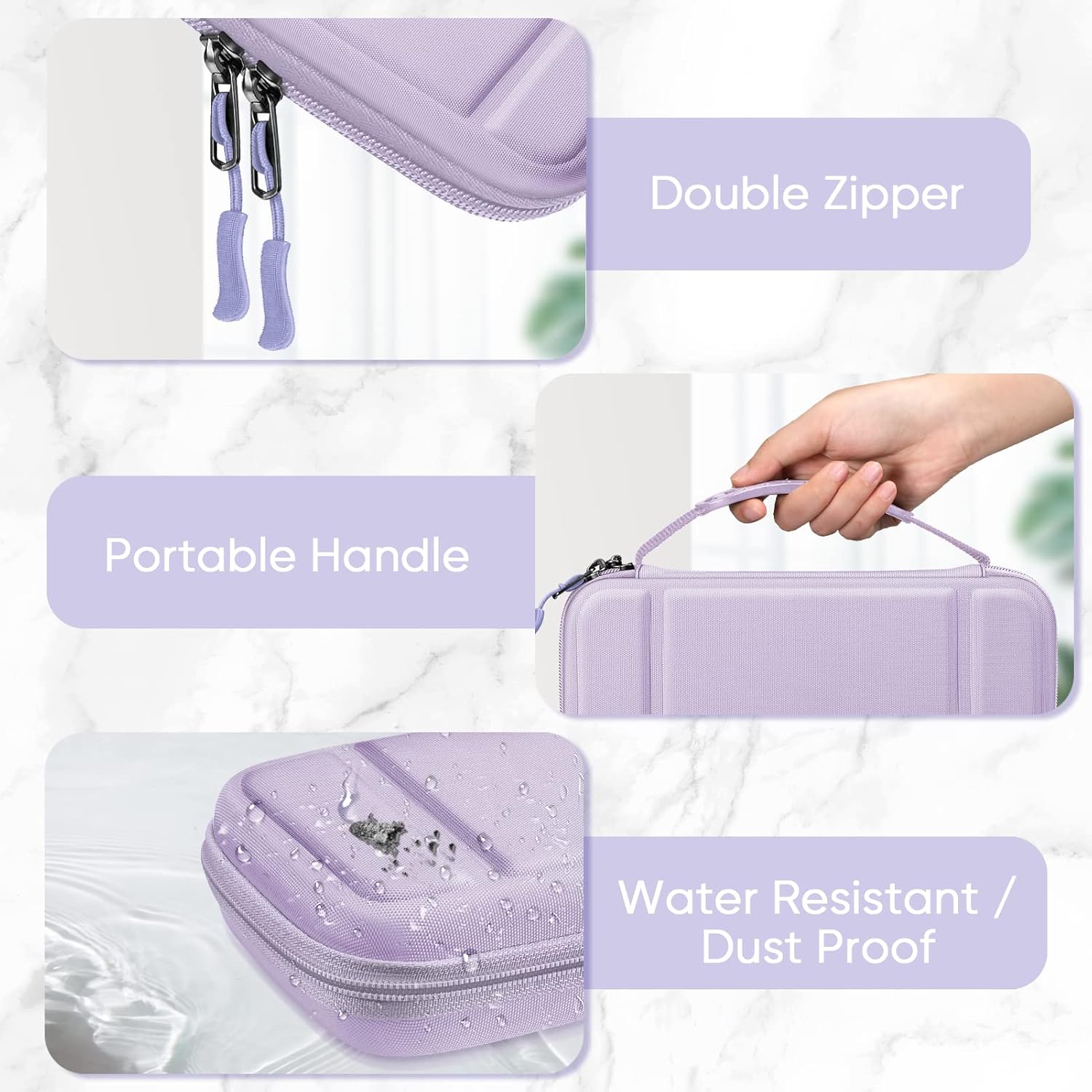 FINTIE Carrying Case for Nintendo Switch OLED Model 2021/Switch 2017, [Shockproof] Hard Shell Protective Cover Travel Bag with 10 Game Card Slots & Inner Pocket - Image 4