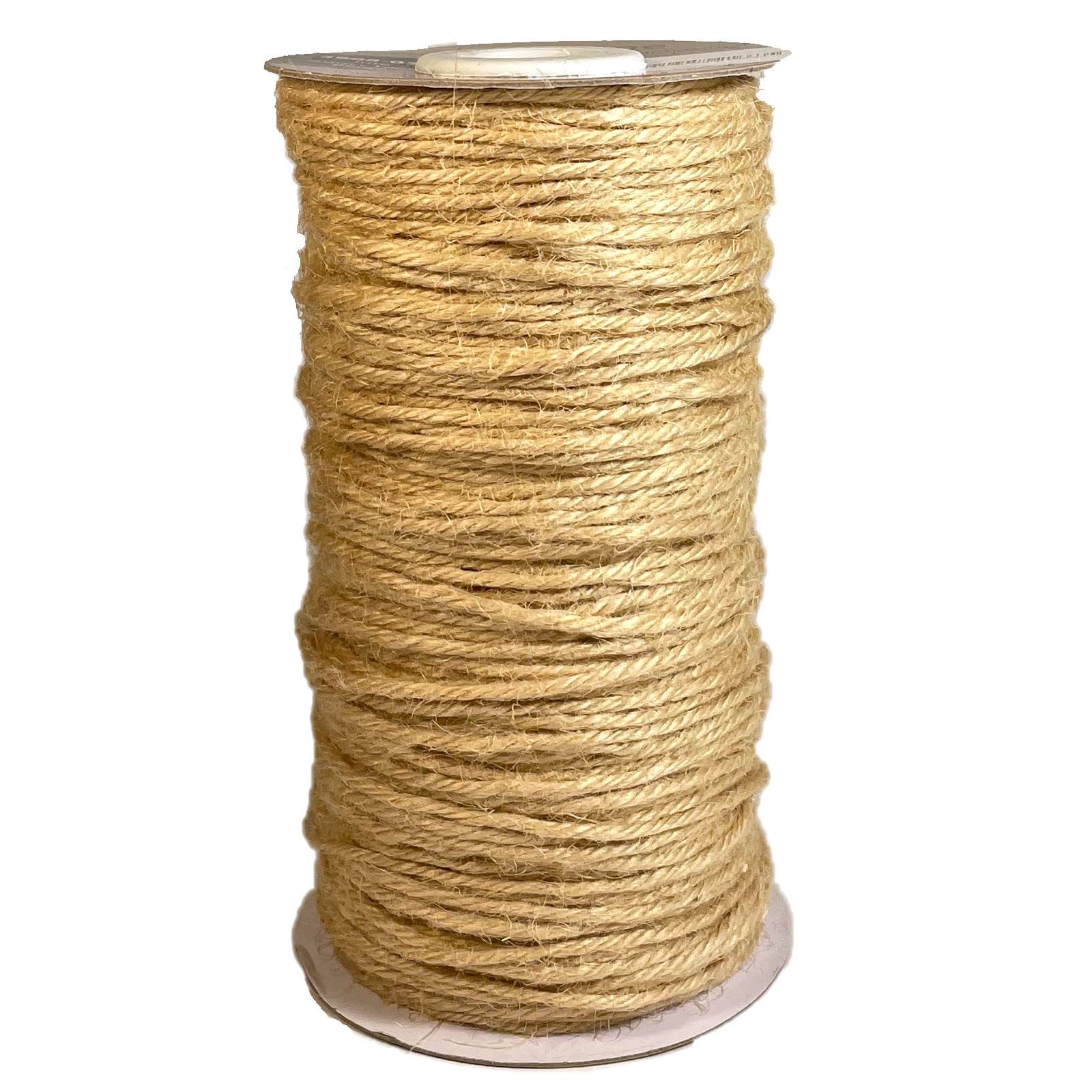 Vaessen Creative Jute Twine, Beige, 100 m x 2 mm, for Gift Wrapping Decorating, Floral Arrangements and Papercrafts