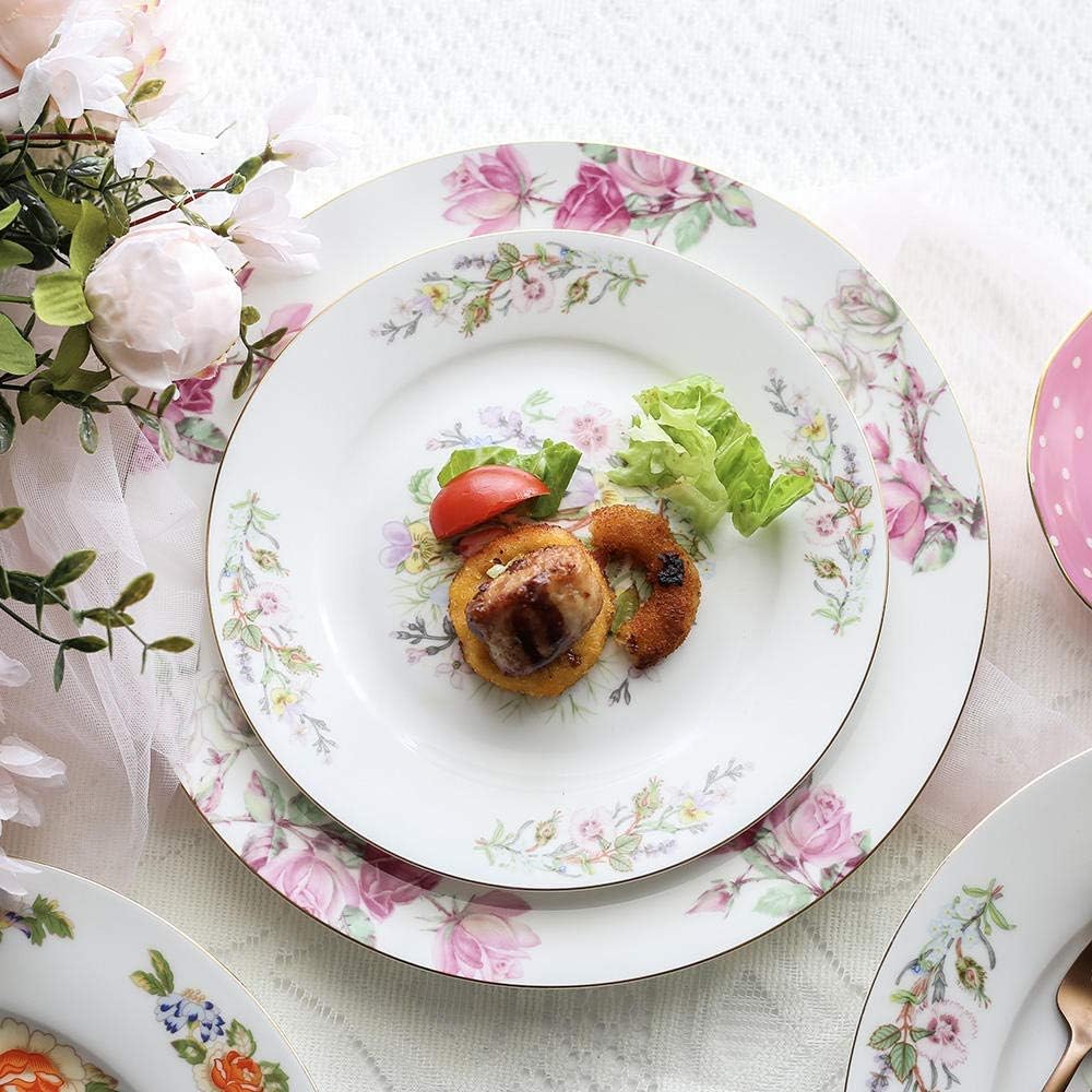 ZT-TTHG パスタ皿 磁器の設定骨磁器西部ディナープレートクリエイティブステーキフラットプレート食器セラミック板家庭用ホテル置き