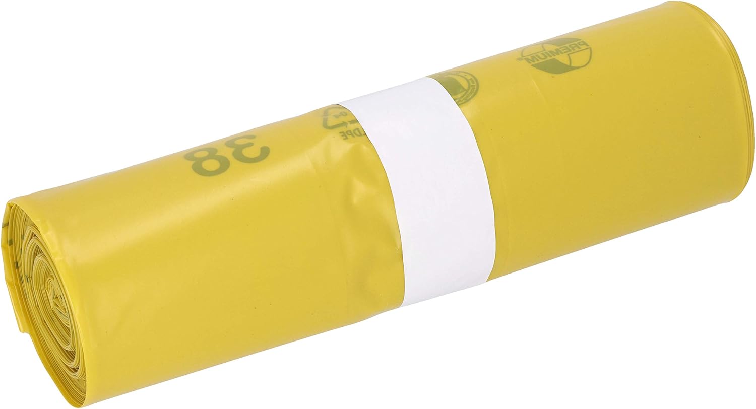 Deiss Premium Yellow Bin Bags, 85 litres, Infection Laundry Bag BigaMart