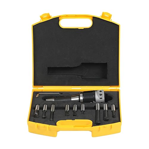 Miniatura 8 de HFS (R) Cabeza de mandrinado R8 vástago de carburo aburrido juego de barra de fresado Bridgeport (F1-3IN 24IN 12PCS)