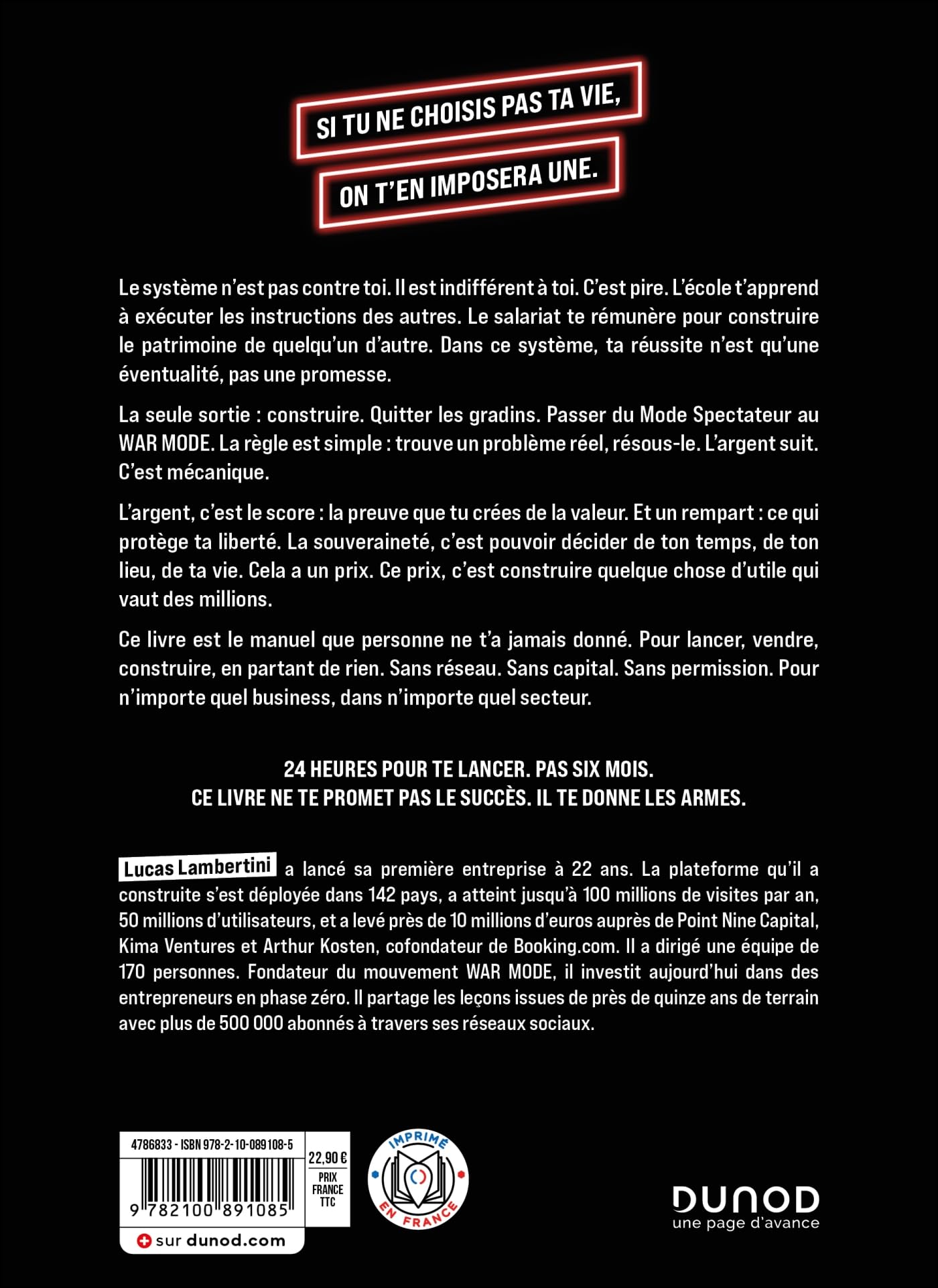 WAR MODE : passe de spectateur... à entrepreneur: 24 h pour te lancer. Vends. Construis. Fais ton million