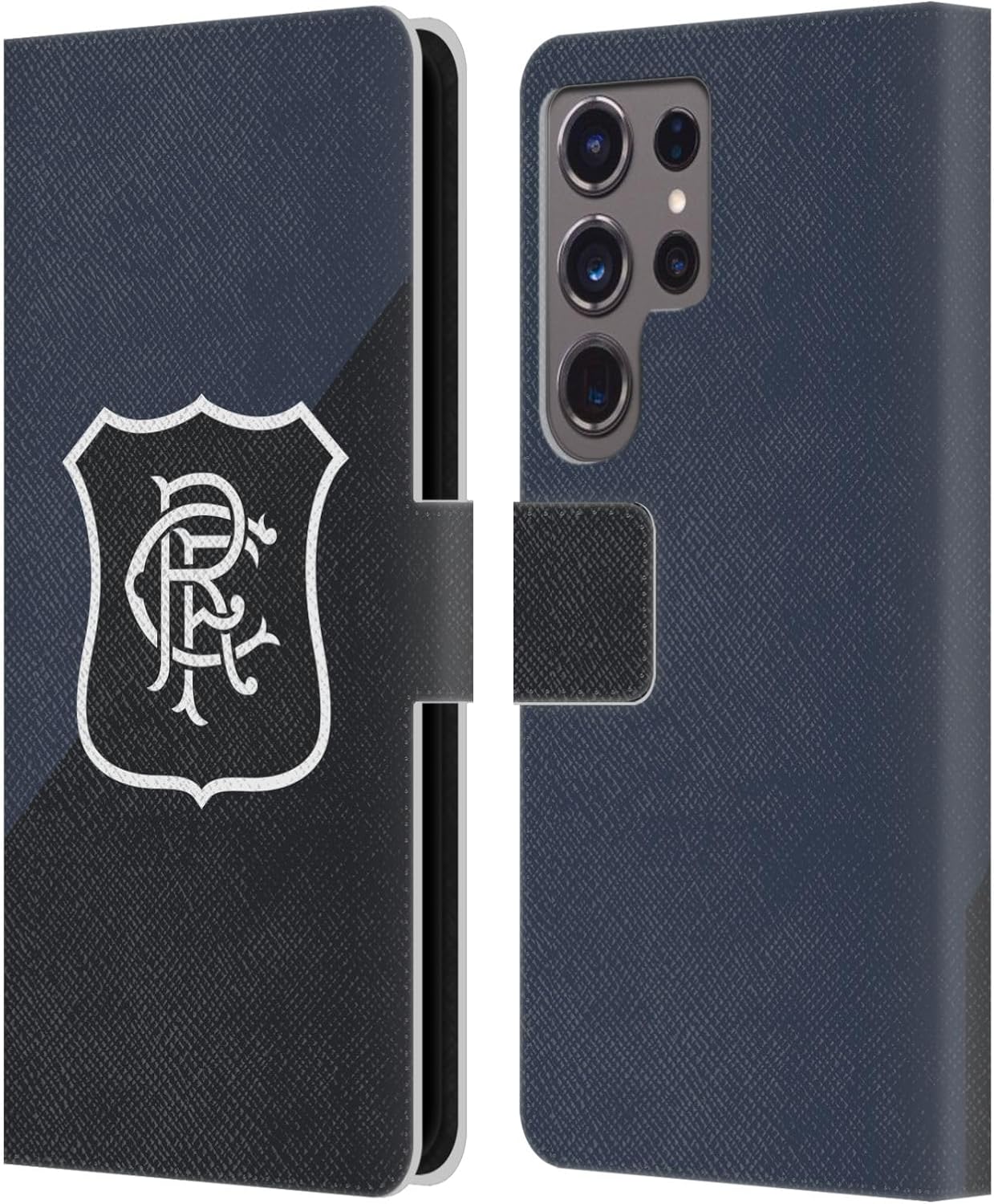 Head Case Designs Officially Licensed Rangers FC Third 2025/26 Kit Leather Wallet Case Compatible with Samsung Galaxy S24 Ultra 5G