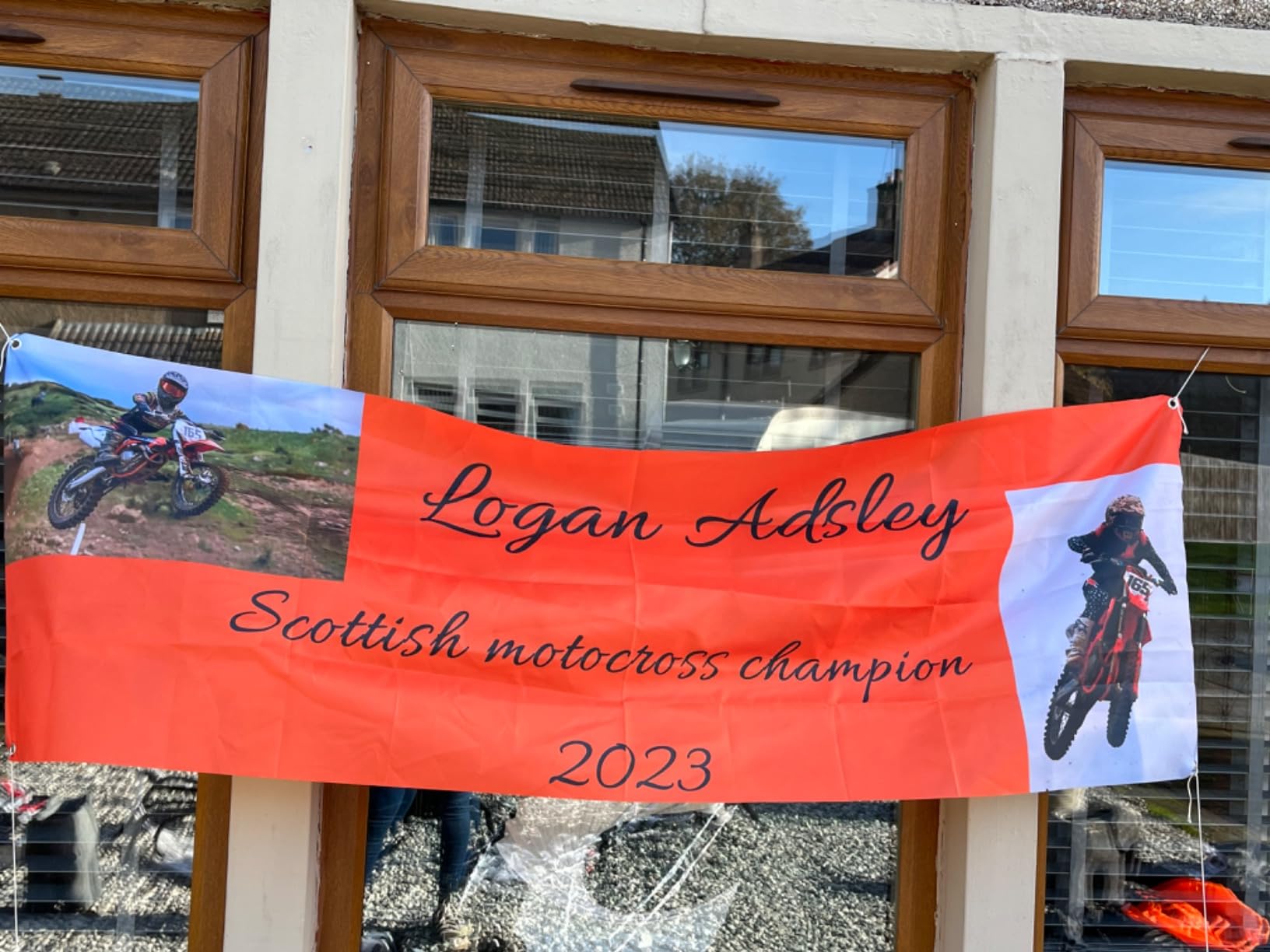 Personalised Custoised Photo Banner Flag With Eyelets For Decoration - View #9