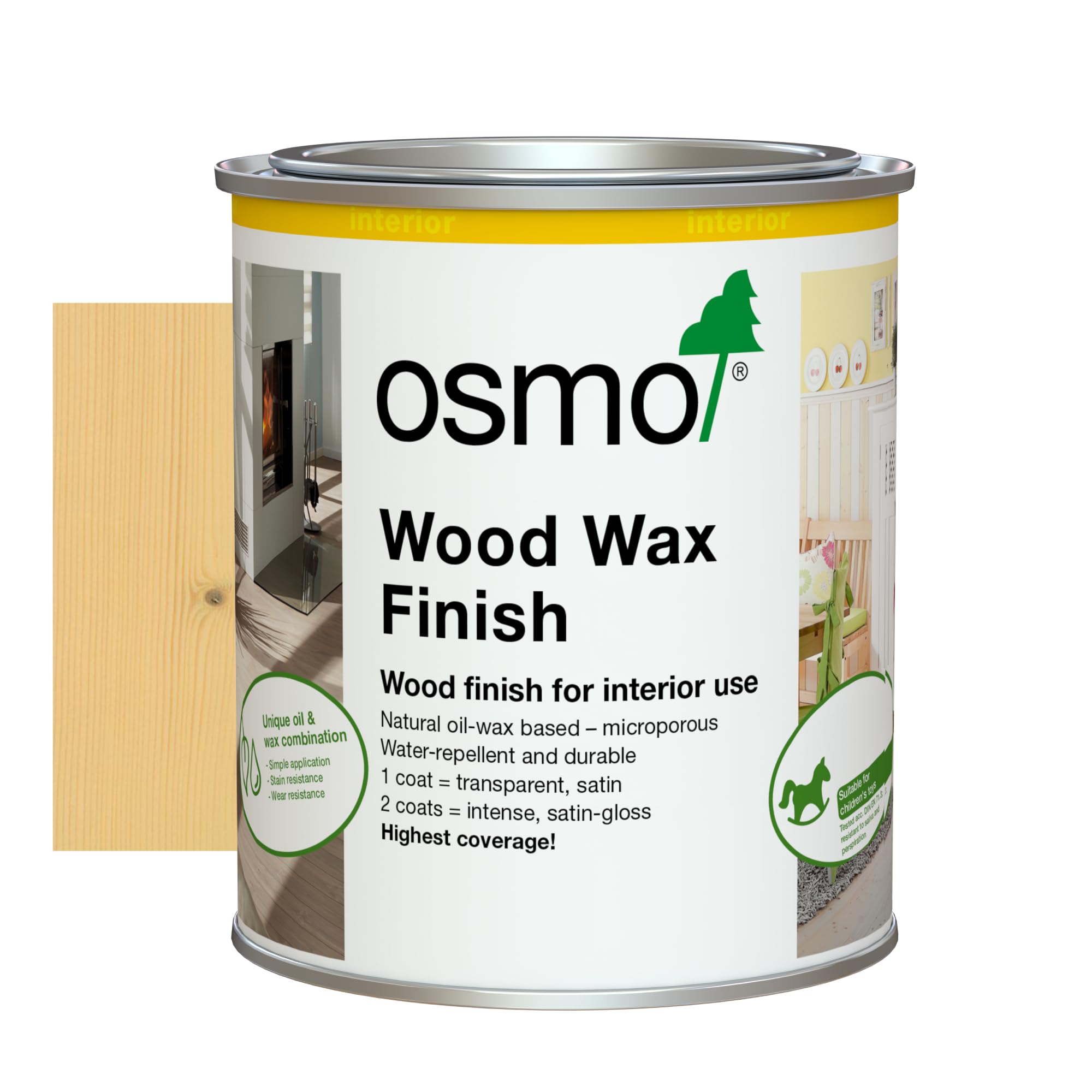 Osmo Wood Wax Finish 3136 Birch750Ml from B&Q