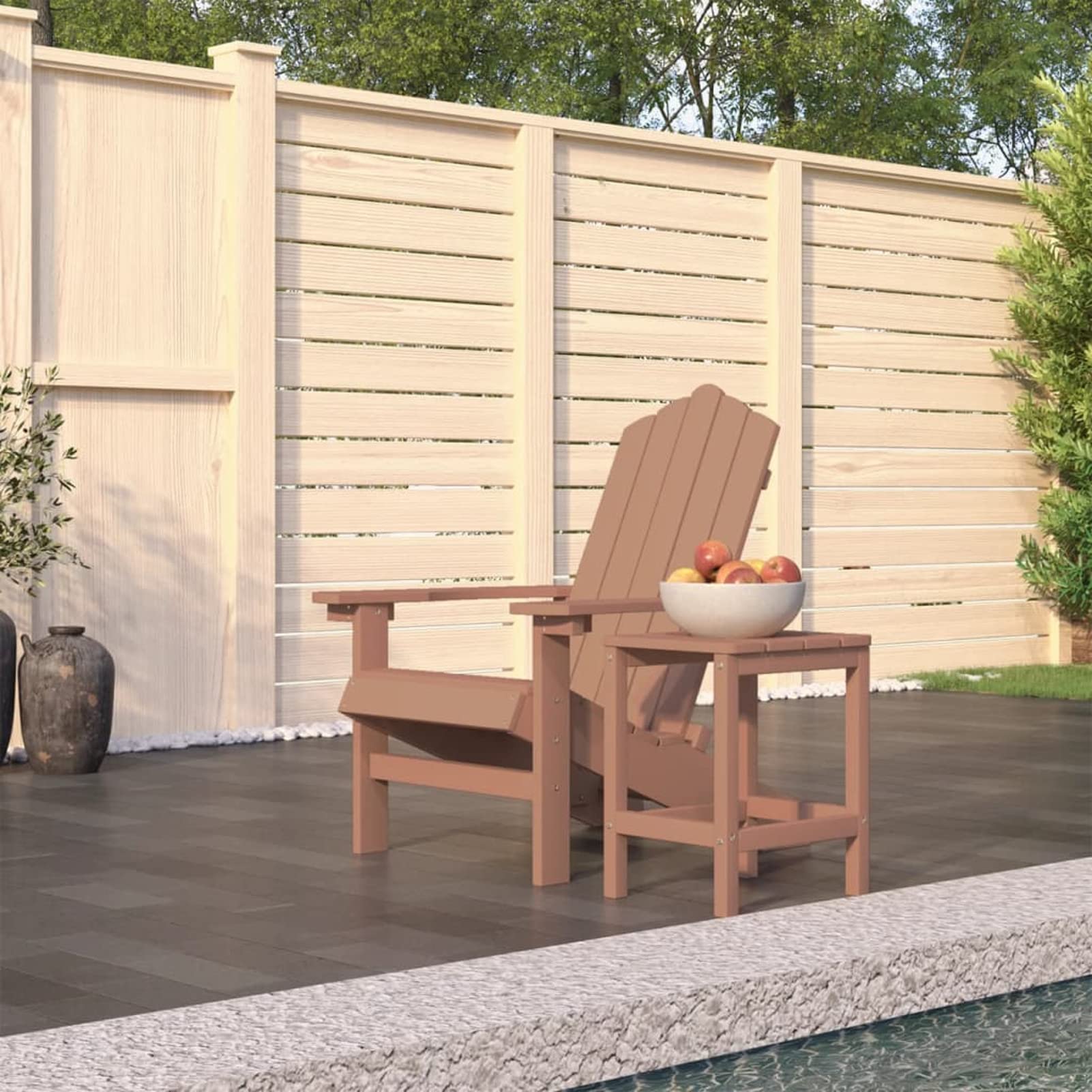 Fauteuil jardin bois imitation BaraSh Adirondack de haute qualité