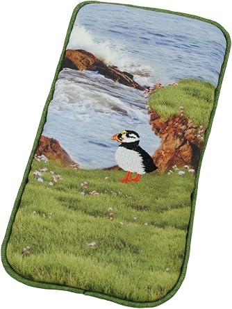 Justina Claire Double Eyeglasses Case in a Puffin Design