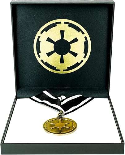 Star Wars Medalla de la cresta imperial del Imperio Mandaloriano Collar de Star Wars