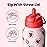BOTTLE BOTTLE 32oz Insulated Water Bottle Stainless Steel Sport Water Bottle with Straw Dual-use Lid Design for Gym with Pill Box (Heartbeats)