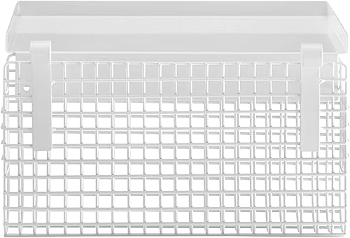 Miniatura 15 de Walker Edison Timothee - Litera de tamaño matrimonial sobre escritorio para la computadora, de metal, tamaño matrimonial, color blanco Blanco,Negro