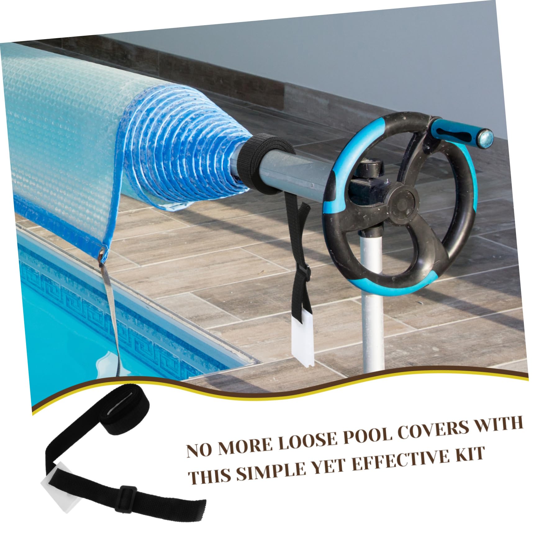 UKCOCO 1 Juego Kit Cubierta de Piscina con Accesorios de Fijación para y Usar y Almacenar Piscina de Escombros