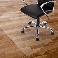 Vista 10 de Kuyal tapete transparente para silla, uso en suelos duros, 48.0 x 36.0 pulgadas, protector de suelo para oficina u hogar