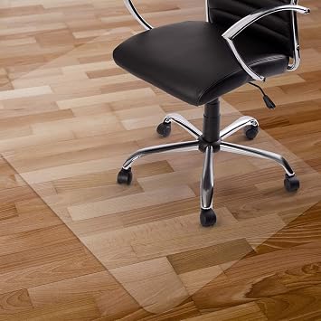 Kuyal Clear Chair Mat, Hard Floor Use, 48" x 32"