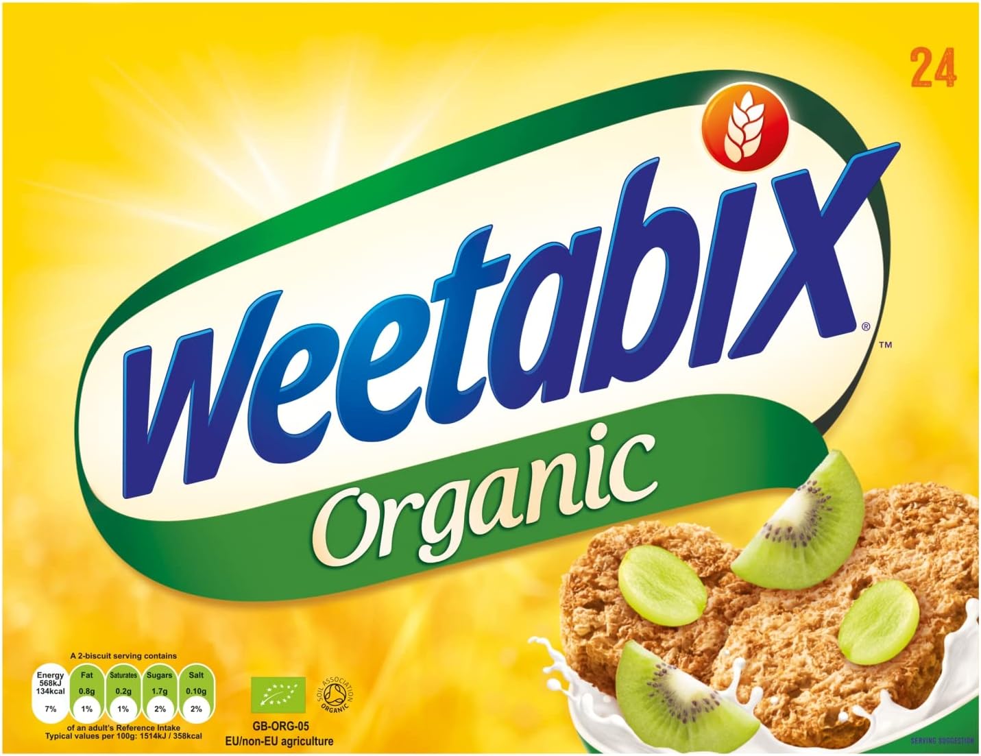 Weetabix Organic Slow Release Energy Biscuits, 24 Count (Pack of 1)