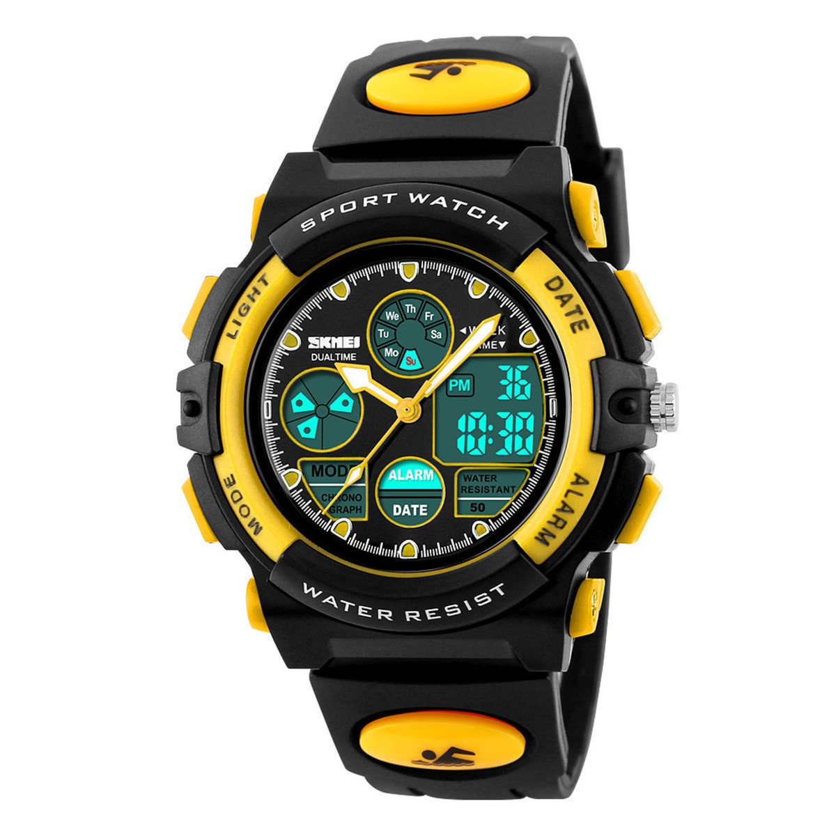 Kids Digital Sport Watch Boys Girls Waterproof Sports Outdoor Watches Children Casual Electronic Analog Quartz Wrist Watches with Alarm Stopwatch