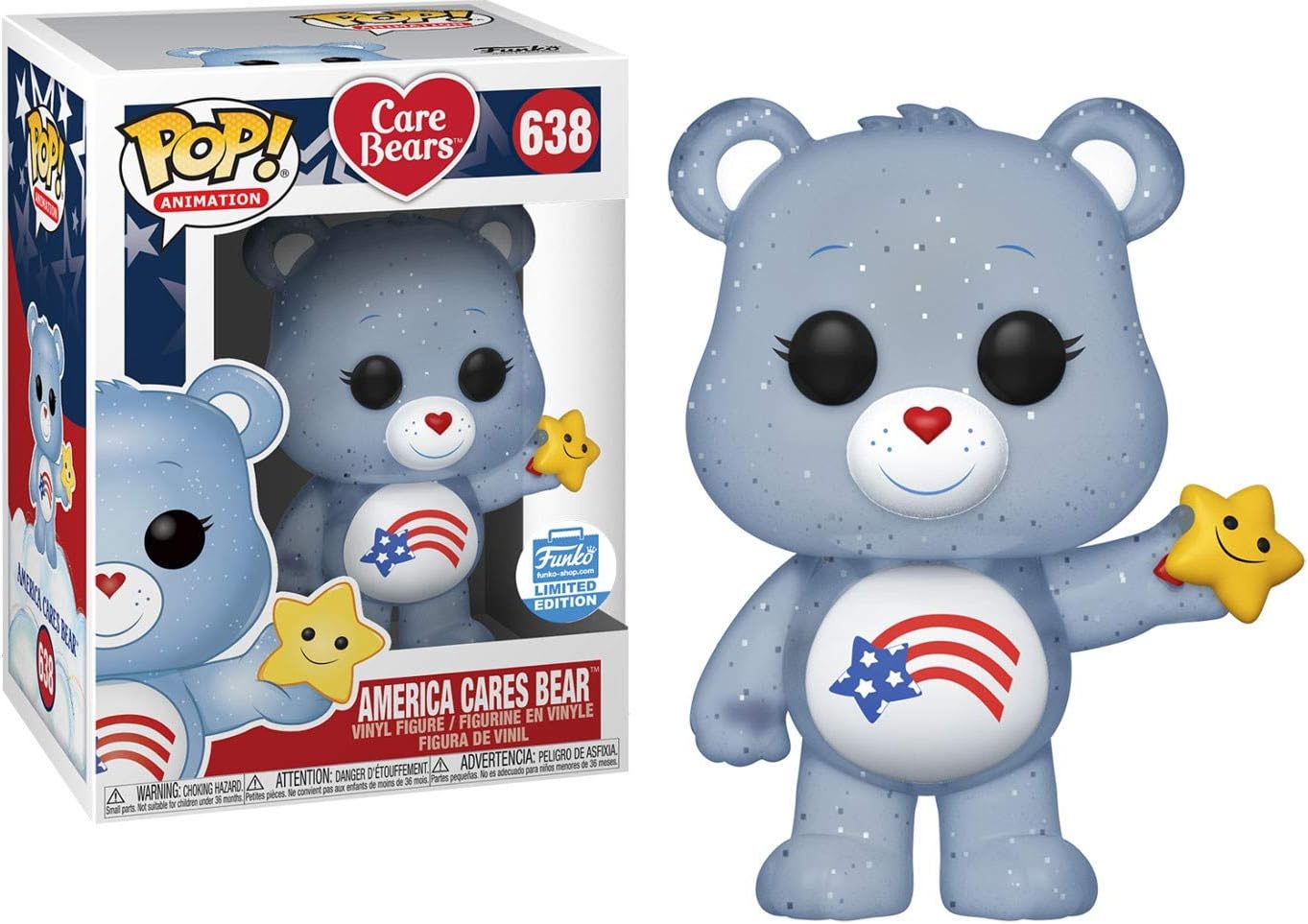 Funko POP! Animation: Care Bears - America Cares Bear (Exclusive)