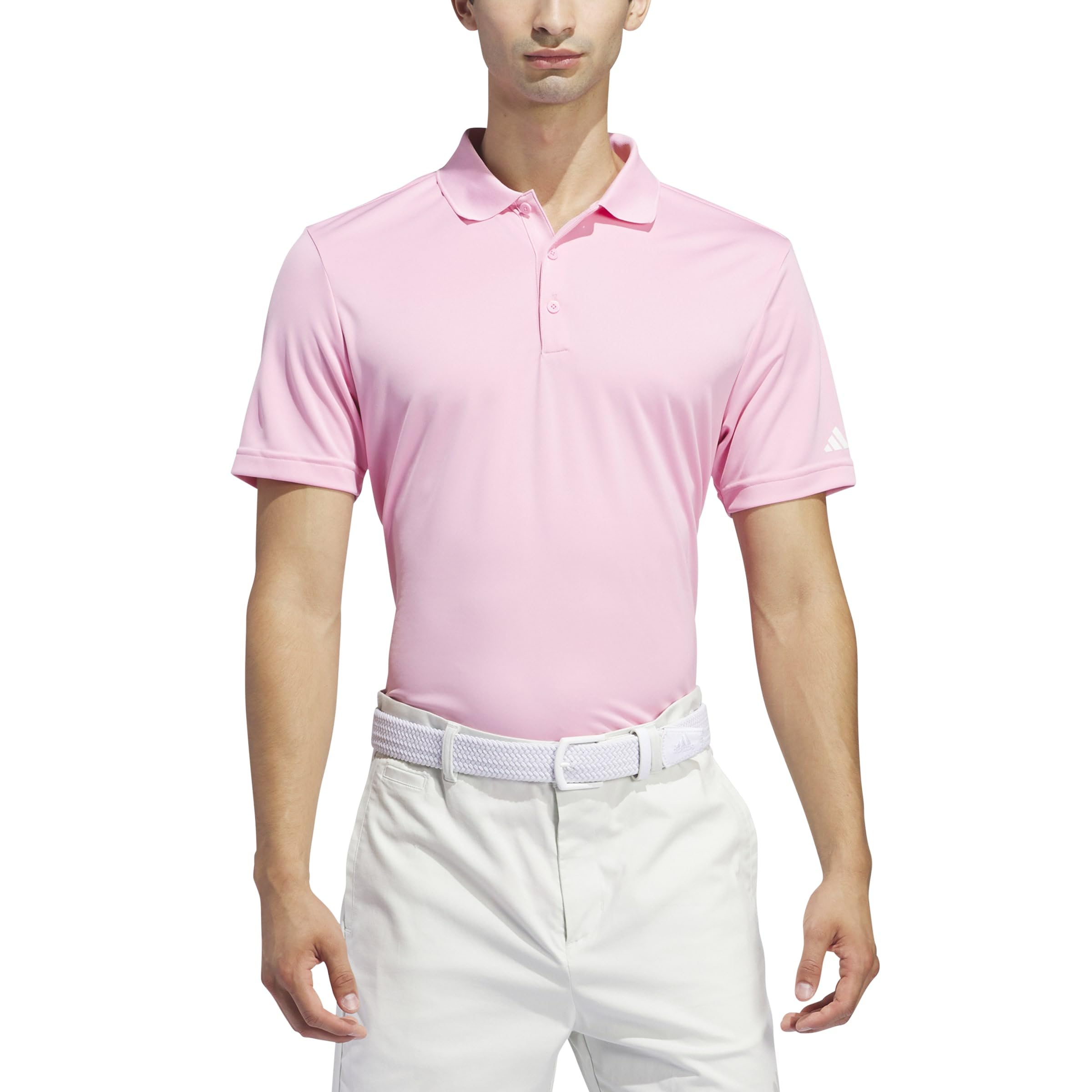 adidas Men's Core Performance Primegreen Polo Shirt, Light Pink, XS