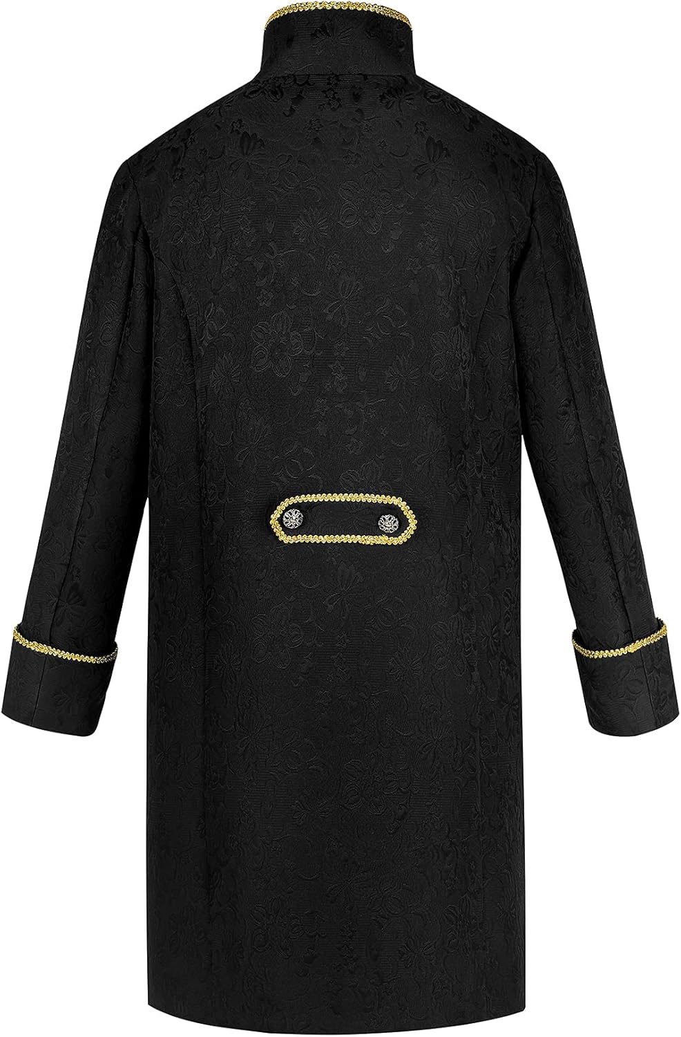 Mens Steampunk Vintage Tailcoat Goth Jacket Formal Retro Renaissance Victorian Frock Coat Uniform Medieval Halloween Costume - Image 2