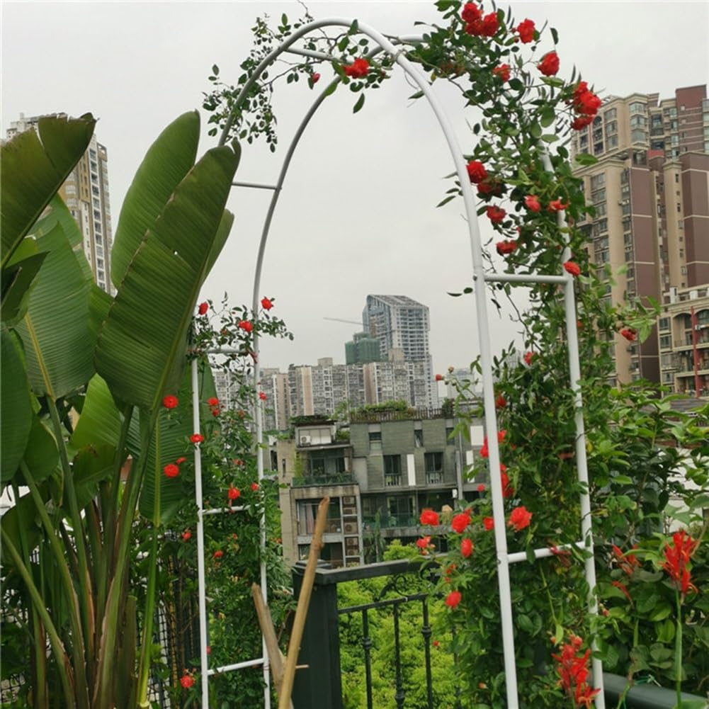 Treillis pour plantes grimpantes d'extérieur avec base – 120–300 cm de largeur, noir/blanc/vert – Parfait pour les mariages, les cérémonies et la décoration d'événement, l'aménagement paysager de